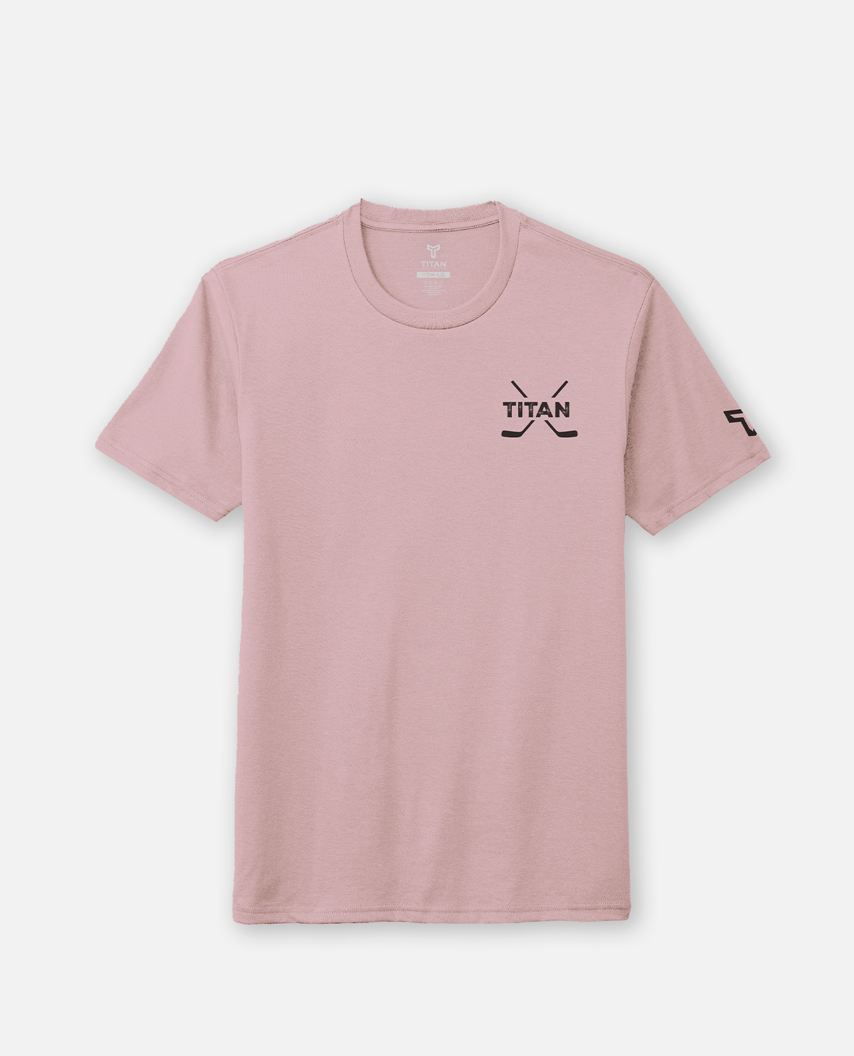 YTH Brand Loop Tee - Light Pink Heather