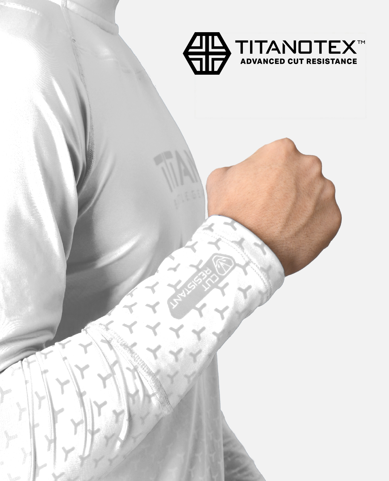 BG 2.0 LS NECK GUARD SHIRT - WHITE