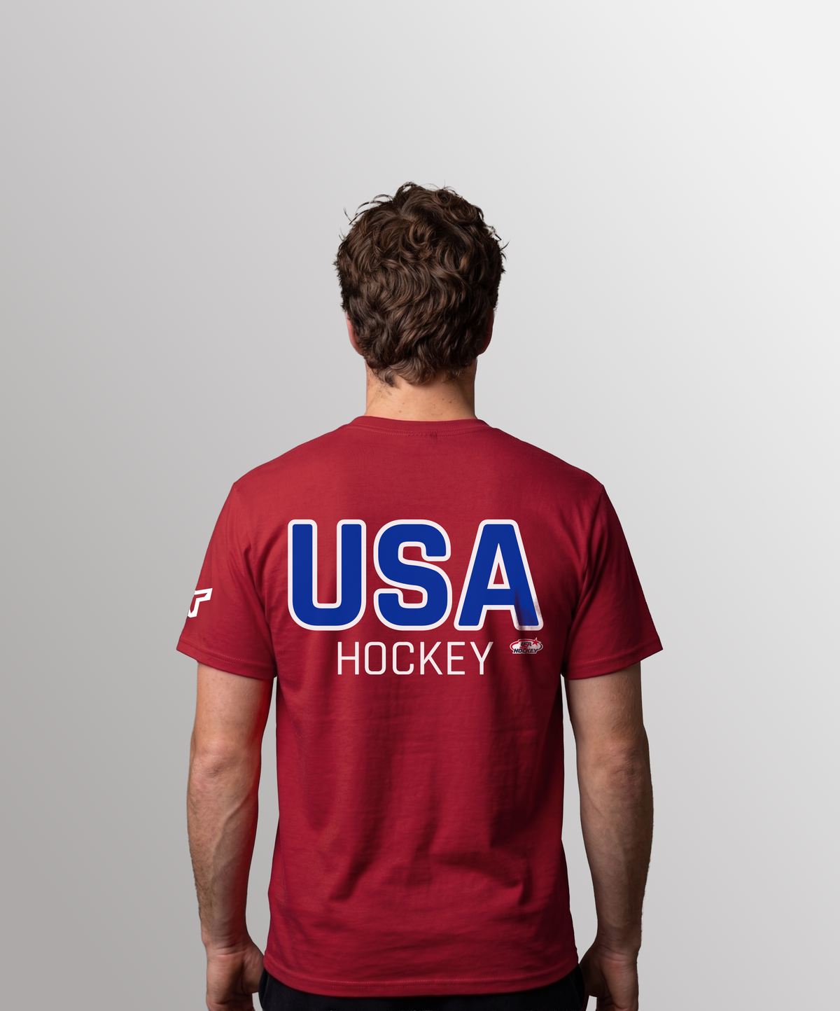 SR USA HOCKEY ARCH TEE - RED