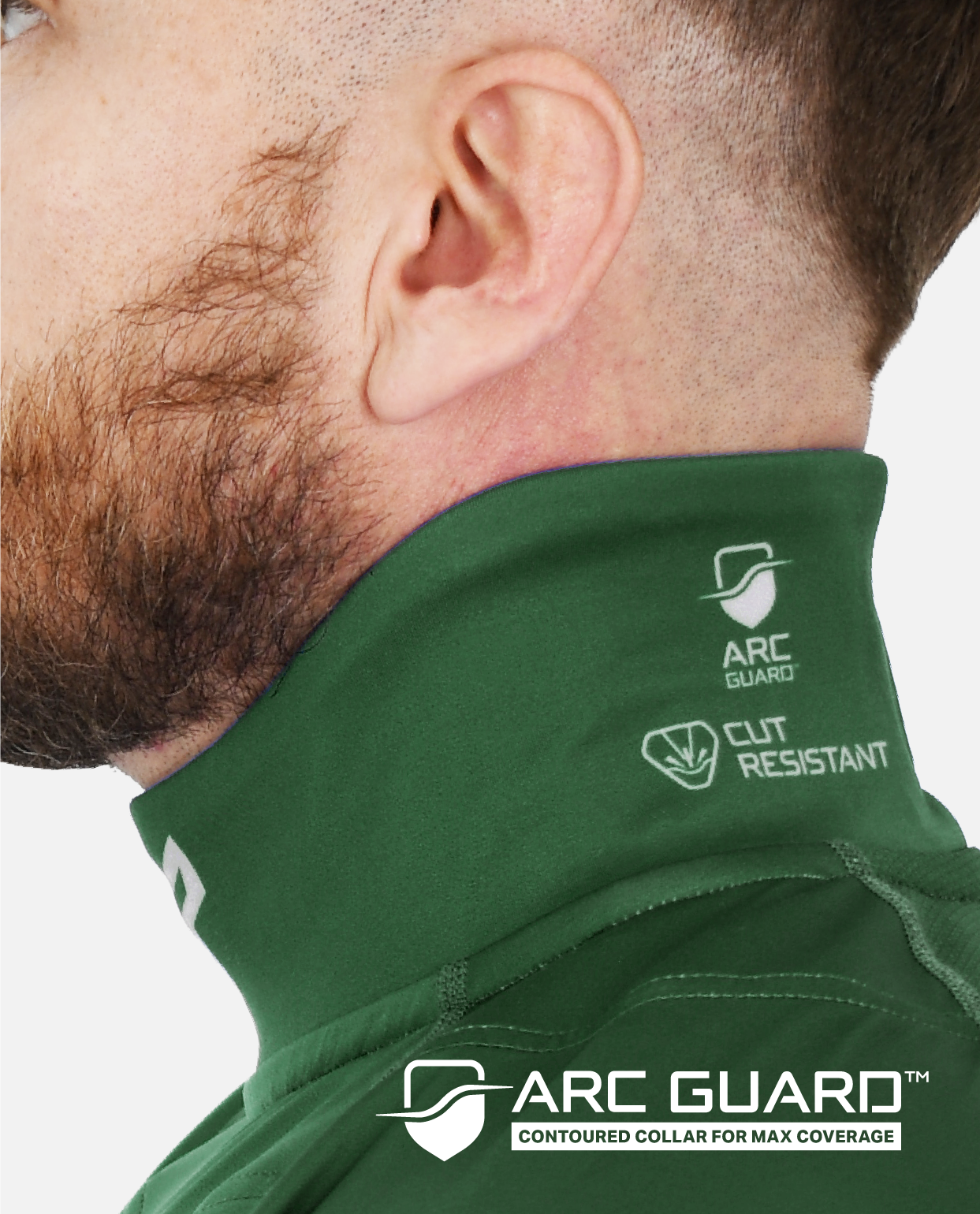 BG 2.0 LS NECK GUARD SHIRT - TEAM FOREST