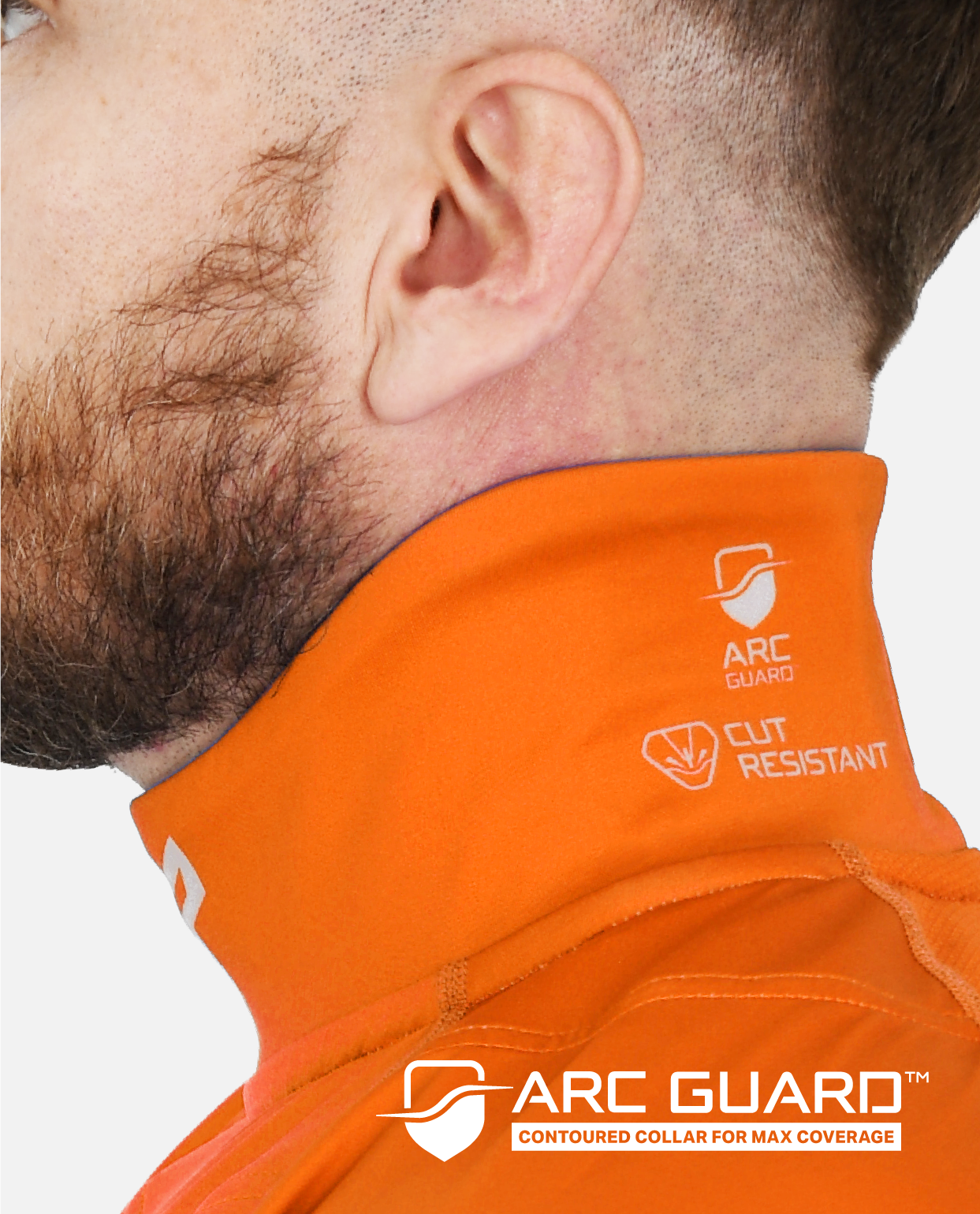 BG 2.0 LS NECK GUARD SHIRT - TEAM ORANGE