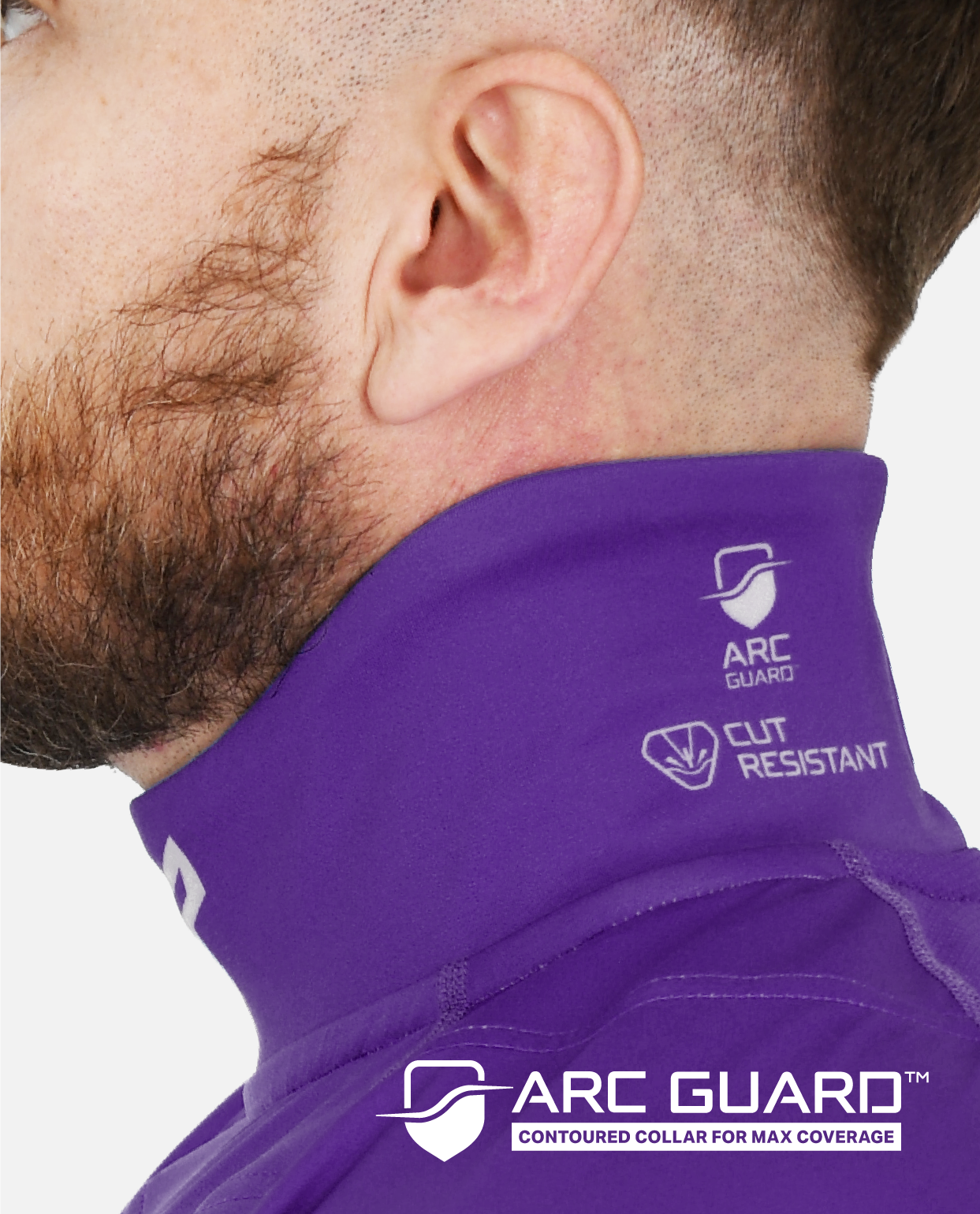 BG 2.0 LS NECK GUARD SHIRT - TEAM PURPLE