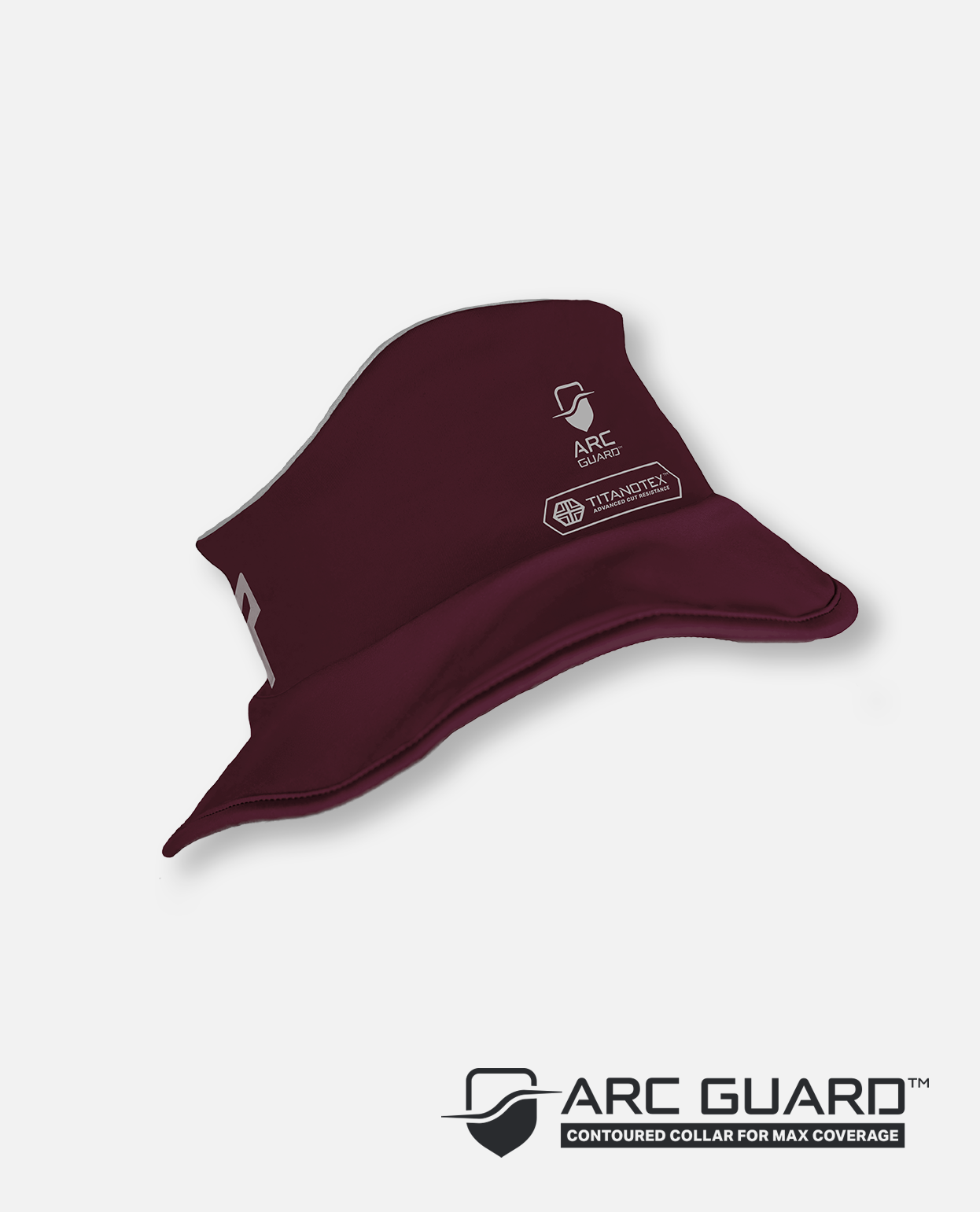 CUT-RESISTANT NECK GUARD - MAROON