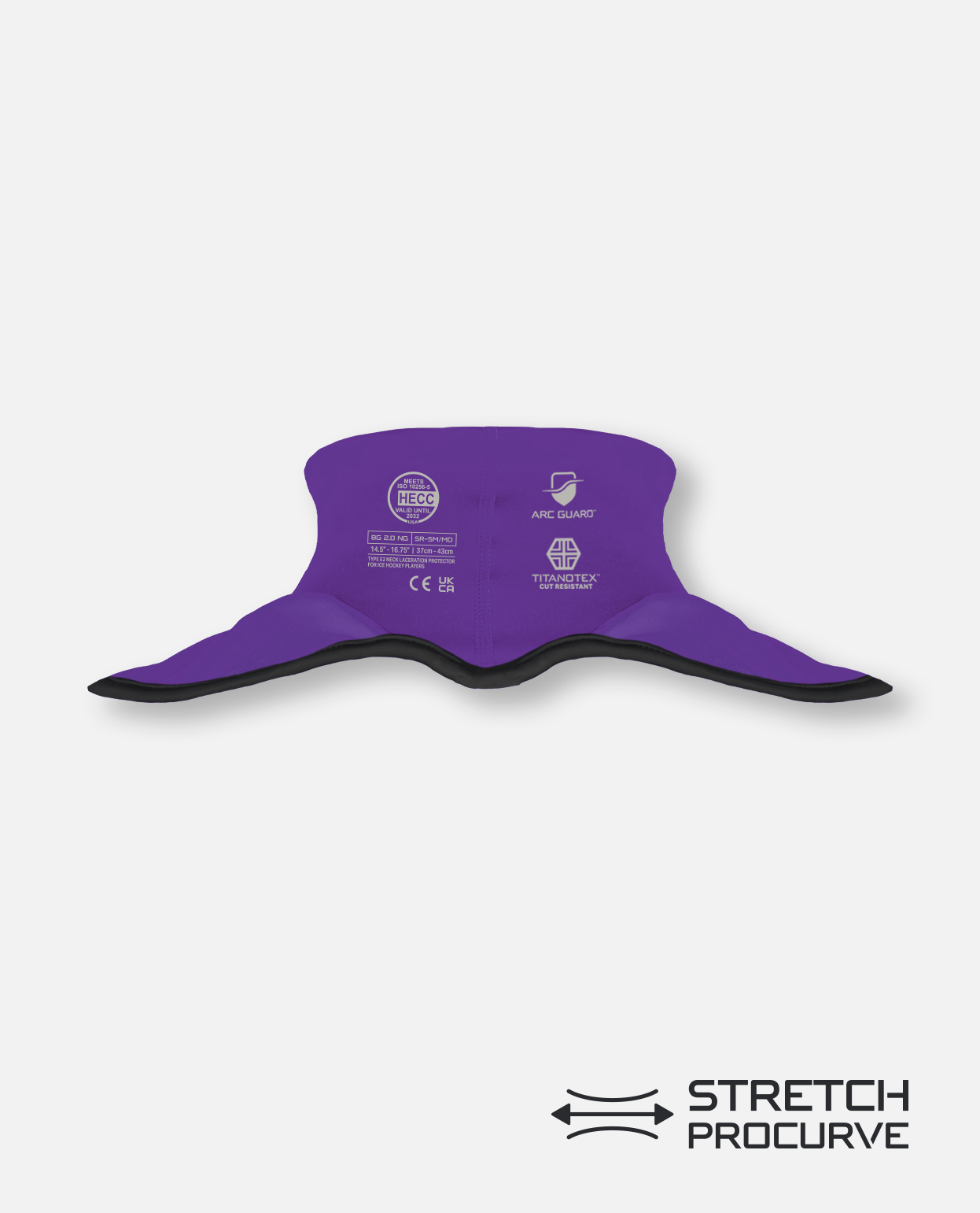 CUT-RESISTANT NECK GUARD - PURPLE