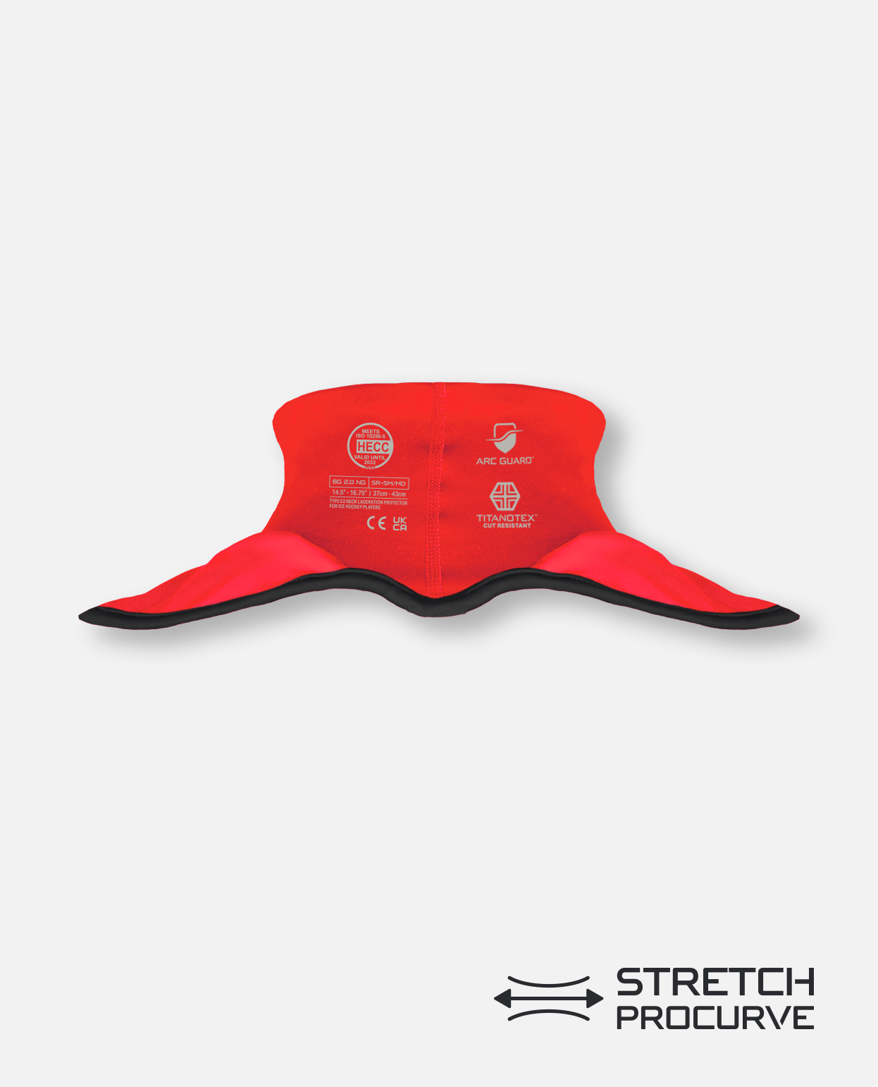 CUT-RESISTANT NECK GUARD - RED