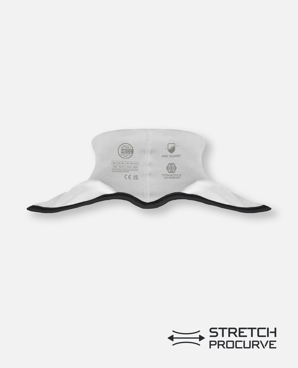 CUT-RESISTANT NECK GUARD - WHITE