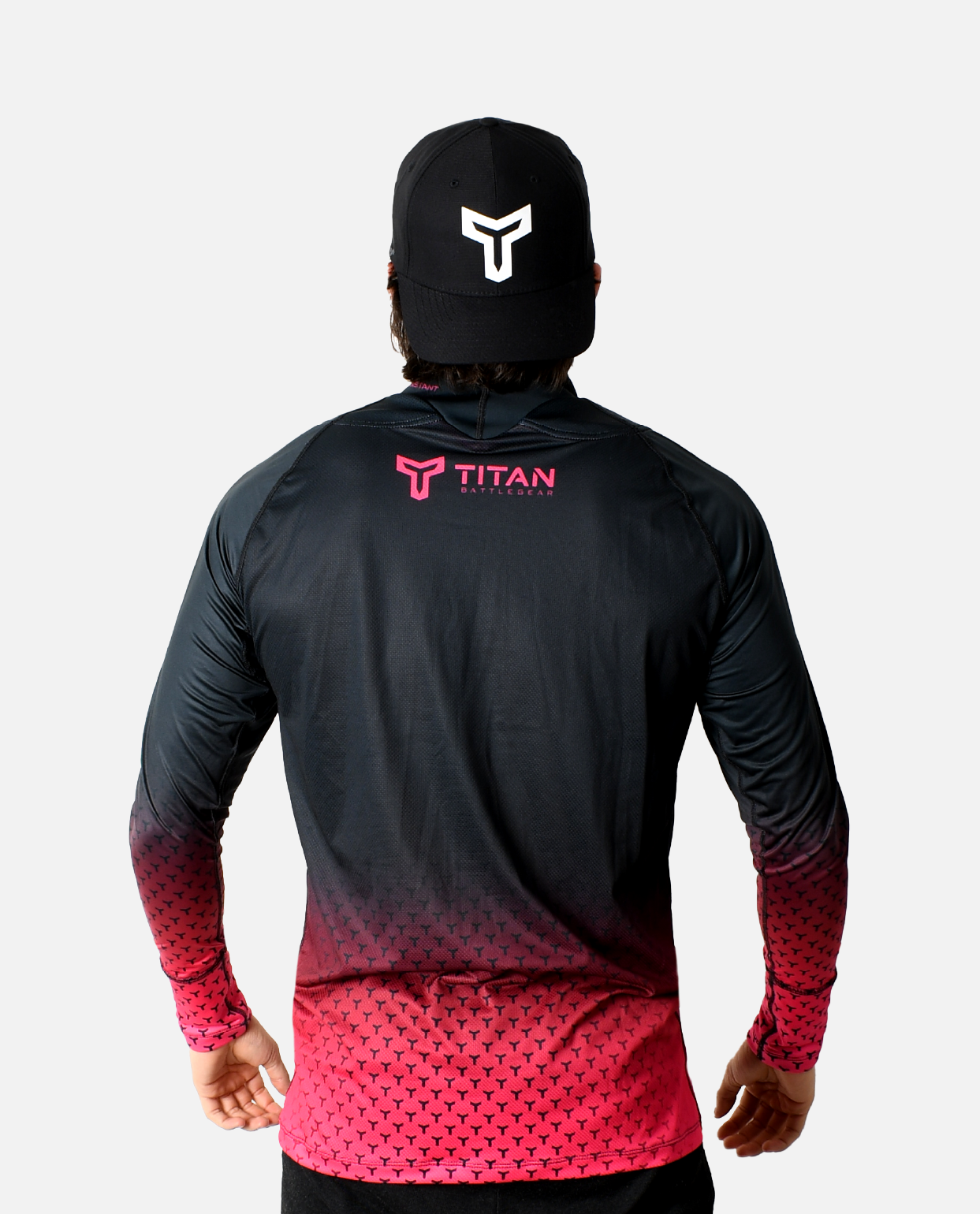 BG 2.0 LS NECK GUARD SHIRT - BLACK/PINK
