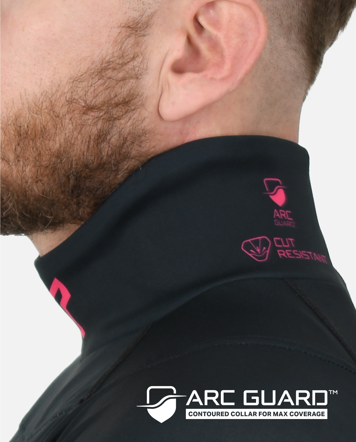 BG 2.0 LS NECK GUARD SHIRT - BLACK/PINK