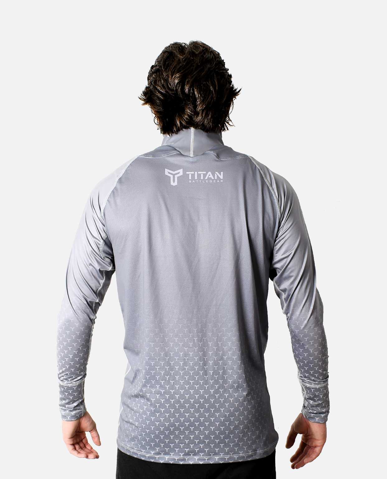 BG 2.0 LS VELCRO NECK GUARD SHIRT - GRAY