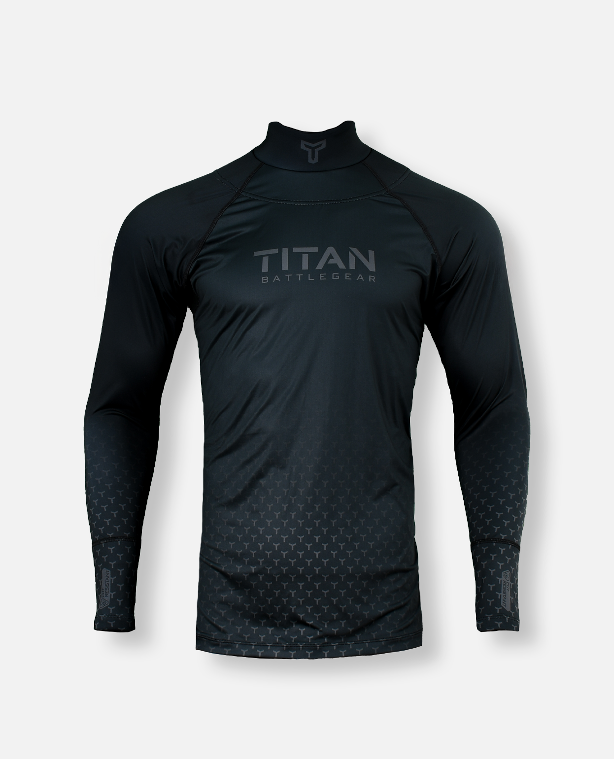 Cut Resistant Hockey Neck Guard Long Sleeve Black/Gray – Titan