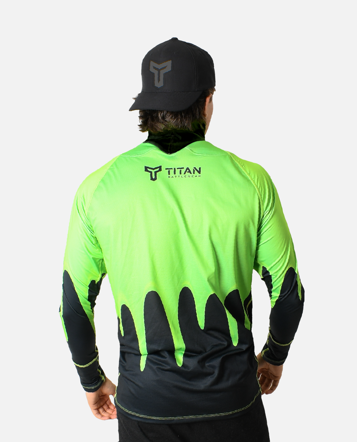 BG 2.0 LS NECK GUARD SHIRT - GREEN SLIME