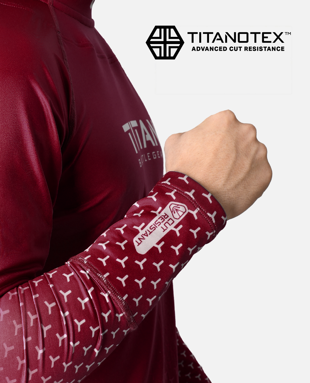 CUT-RESISTANT BASELAYER - MAROON