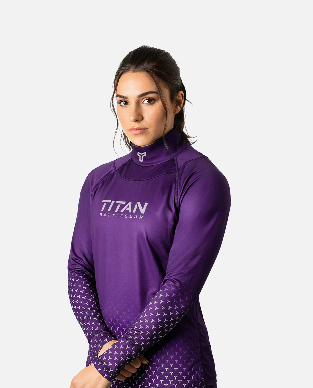 BG 2.0 LS NECK GUARD SHIRT - TEAM PURPLE