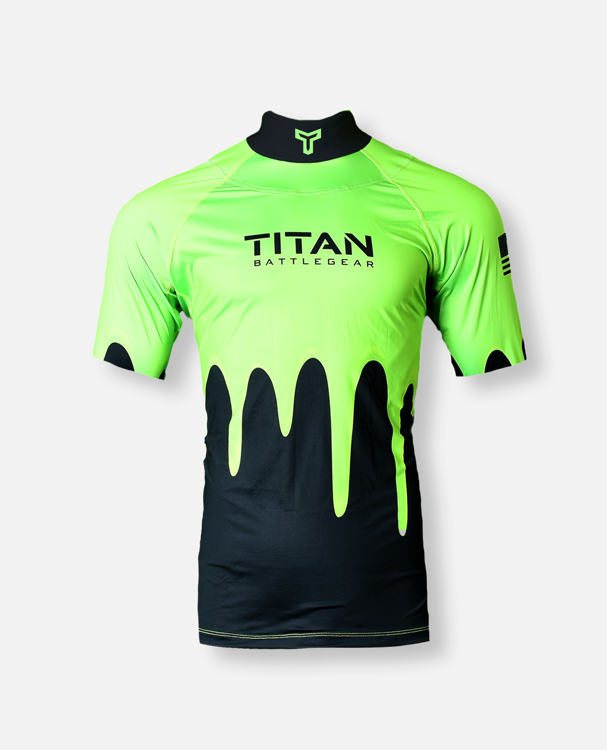 BG 2.0 SS NECK GUARD SHIRT - GREEN SLIME