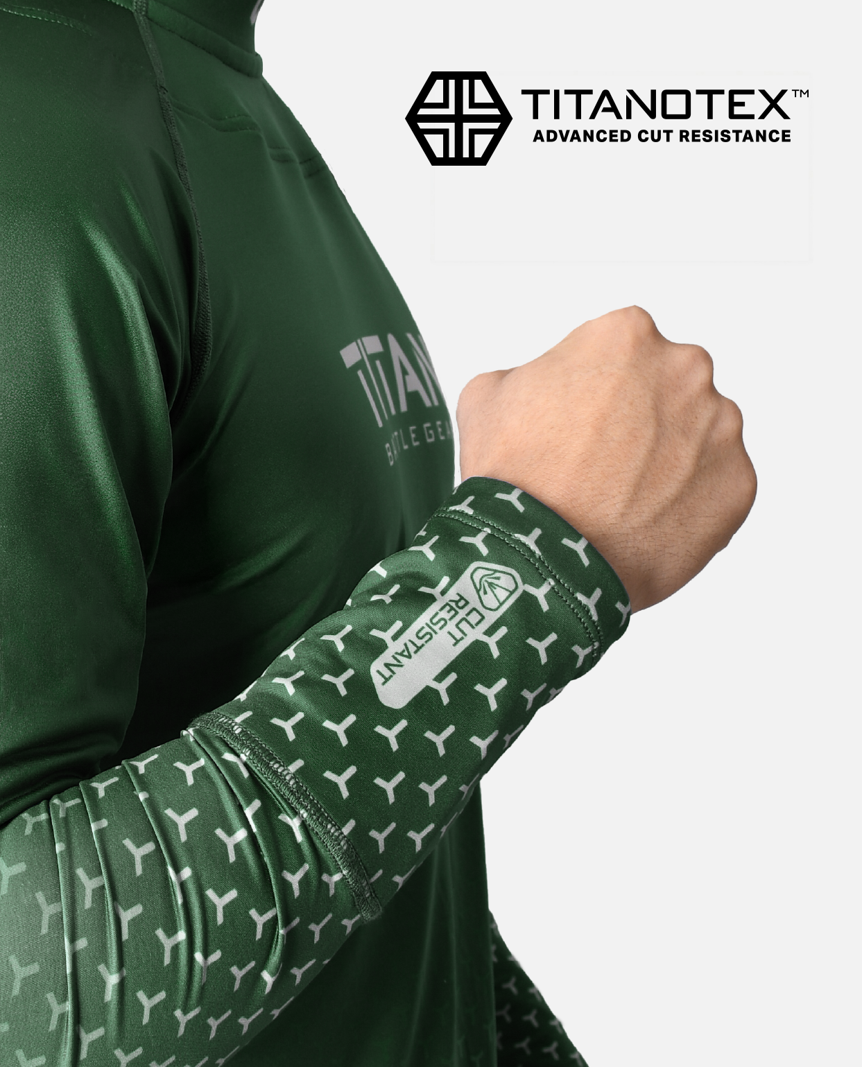 BG 2.0 LS NECK GUARD SHIRT - TEAM FOREST