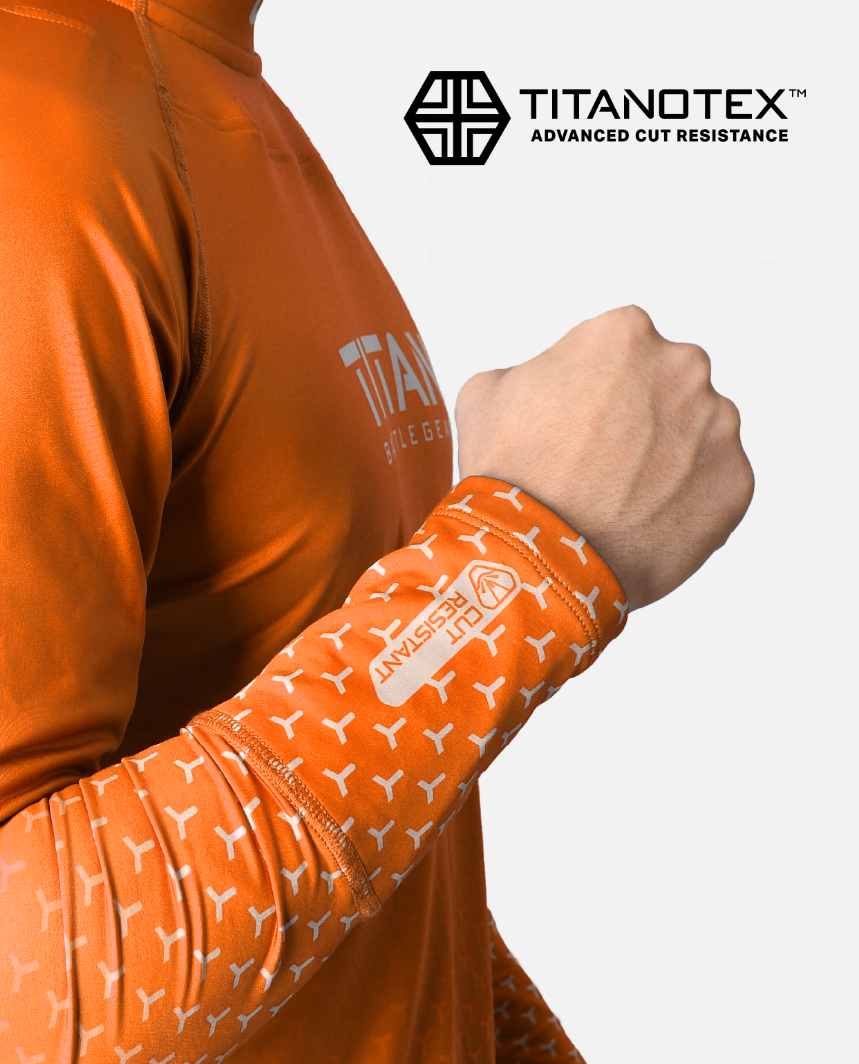 BG 2.0 LS NECK GUARD SHIRT - TEAM ORANGE