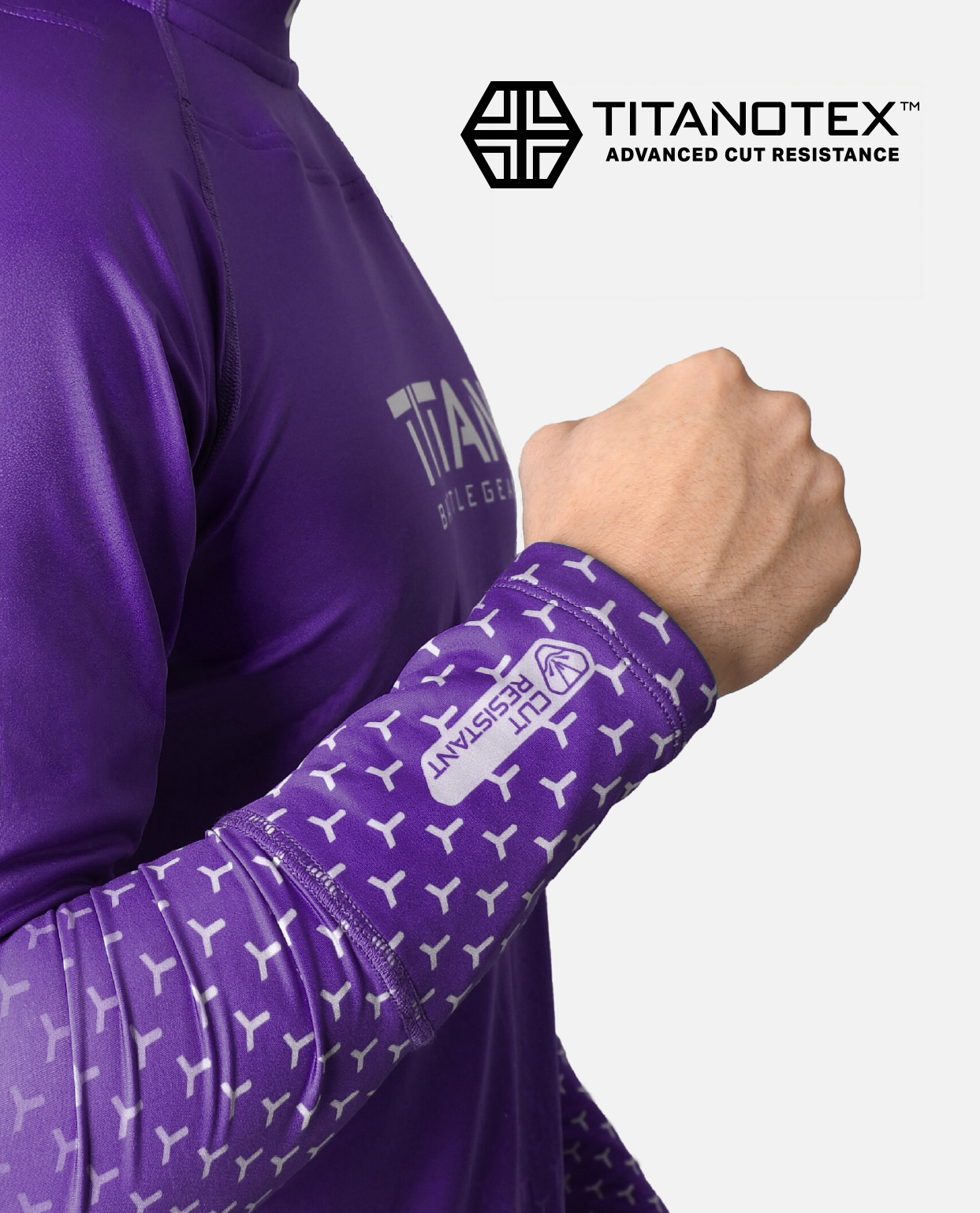 CUT-RESISTANT BASELAYER - PURPLE