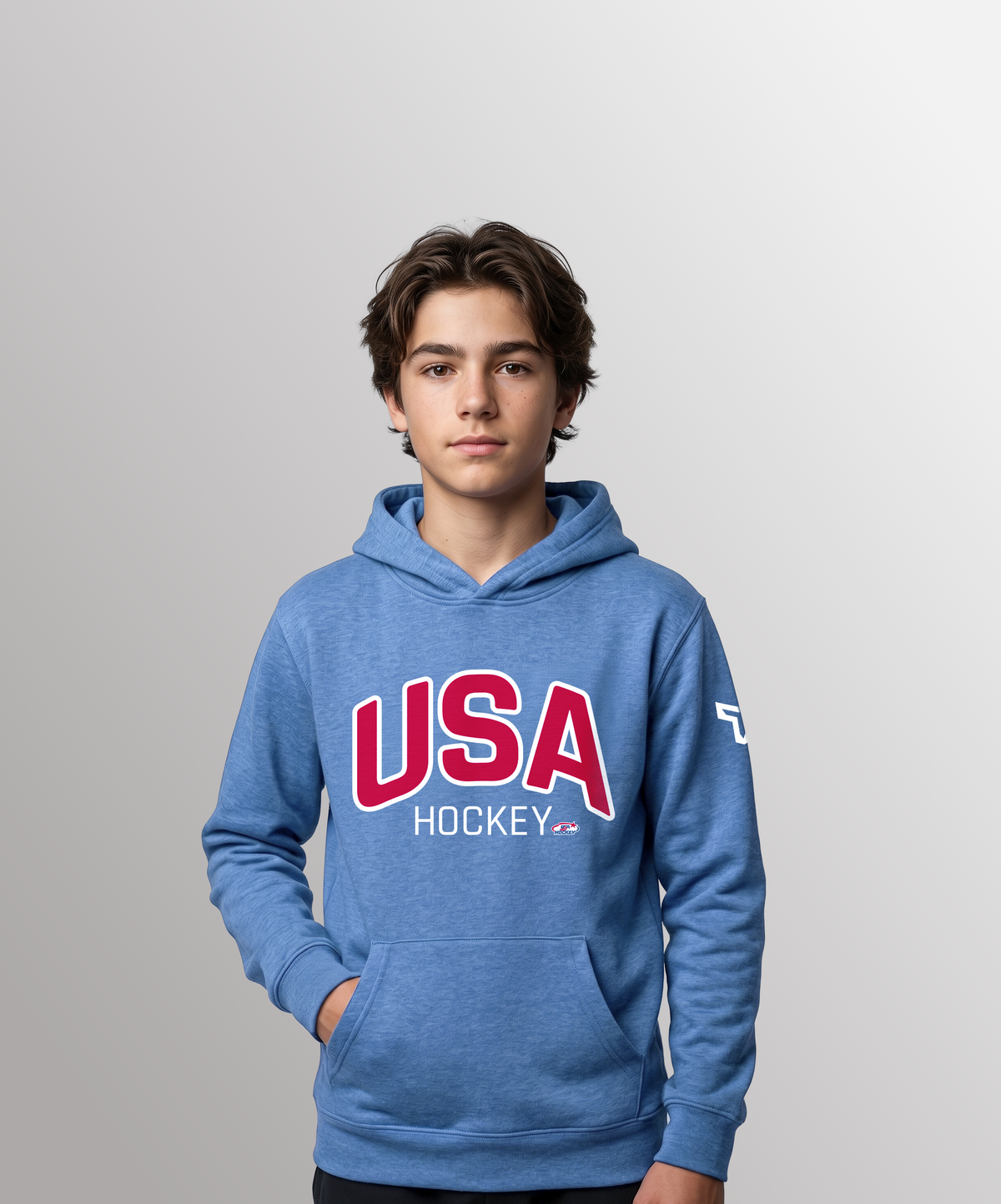 YTH USA ARCH HOODIE - CAROLINA