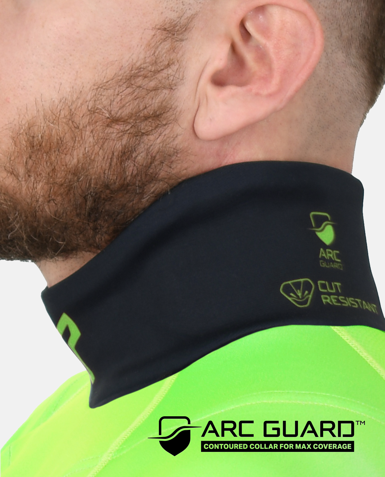 BG 2.0 SS NECK GUARD SHIRT - GREEN SLIME