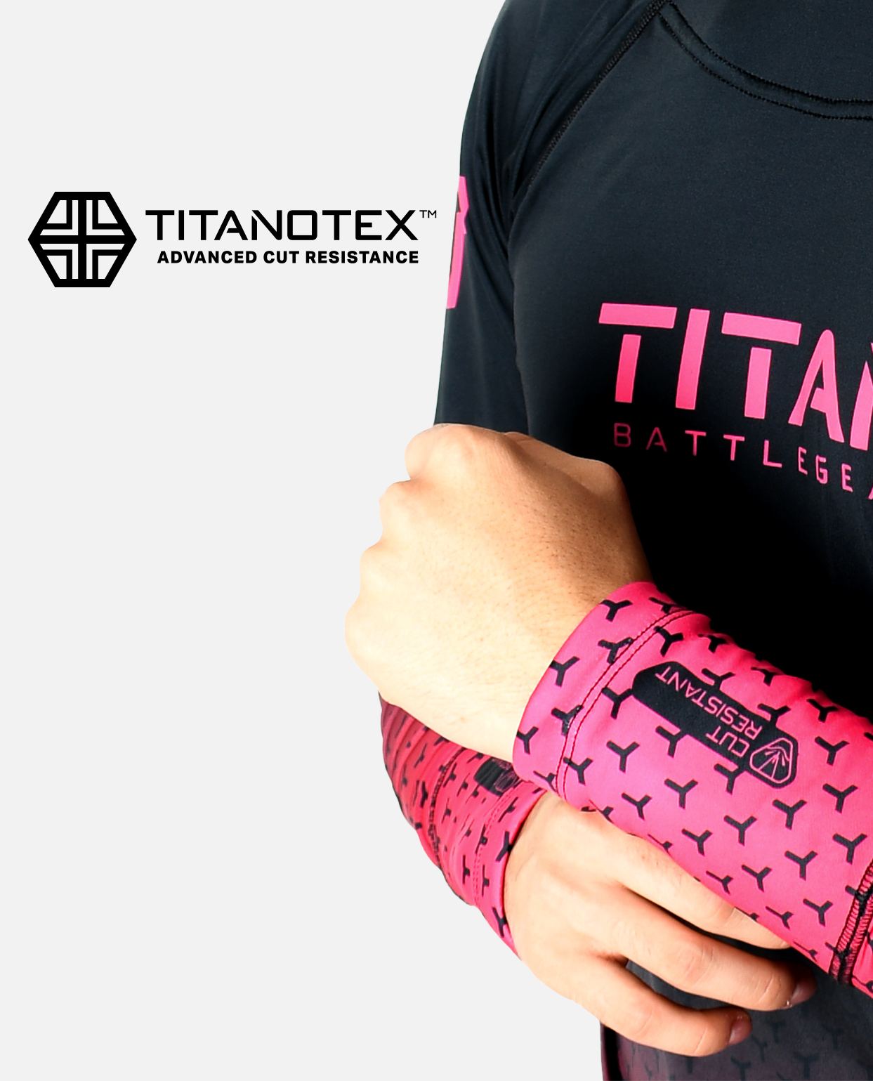 BG 2.0 LS NECK GUARD SHIRT - BLACK/PINK
