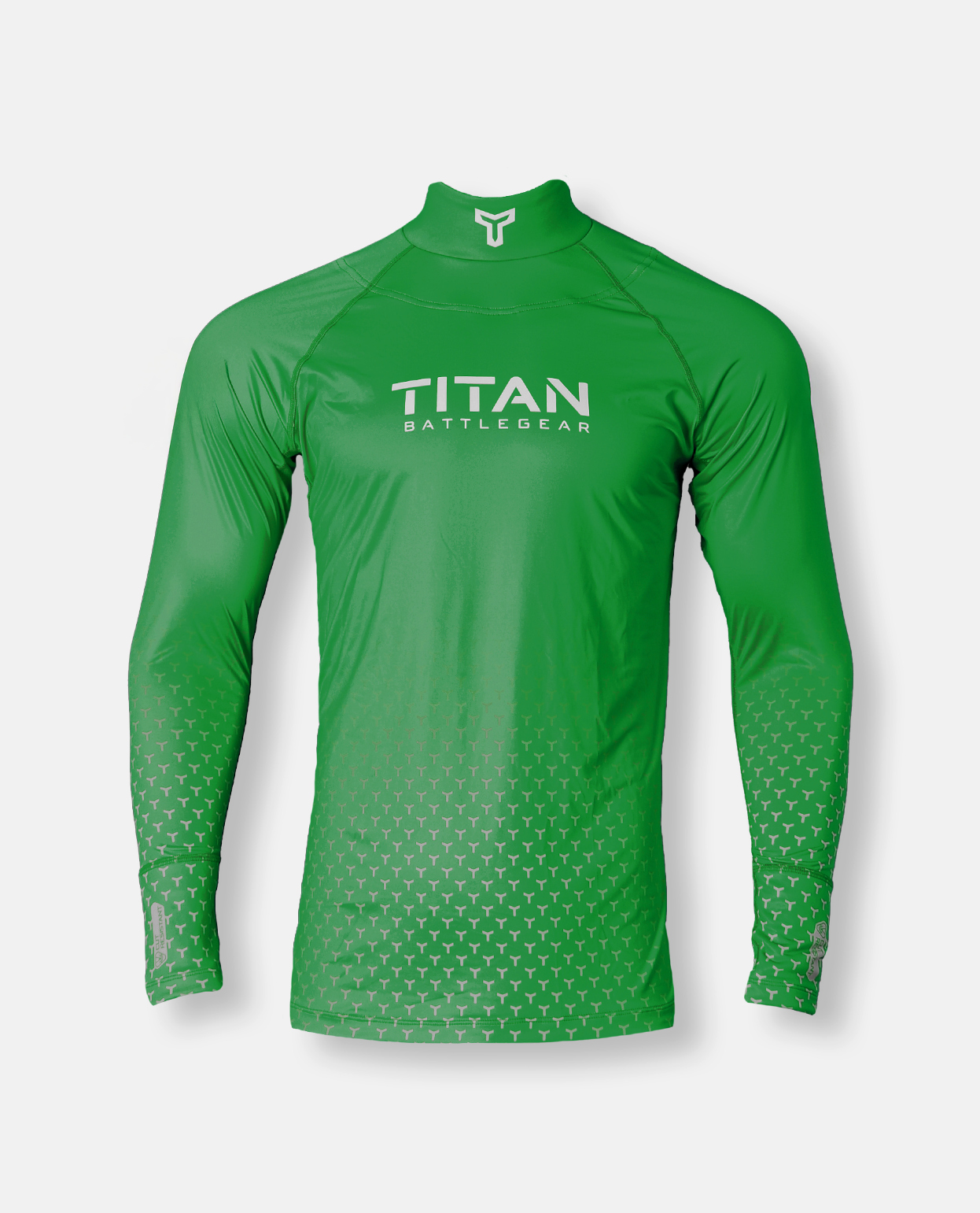 Cut Resistant Hockey Neck Guard Long Sleeve Team Kelly Green