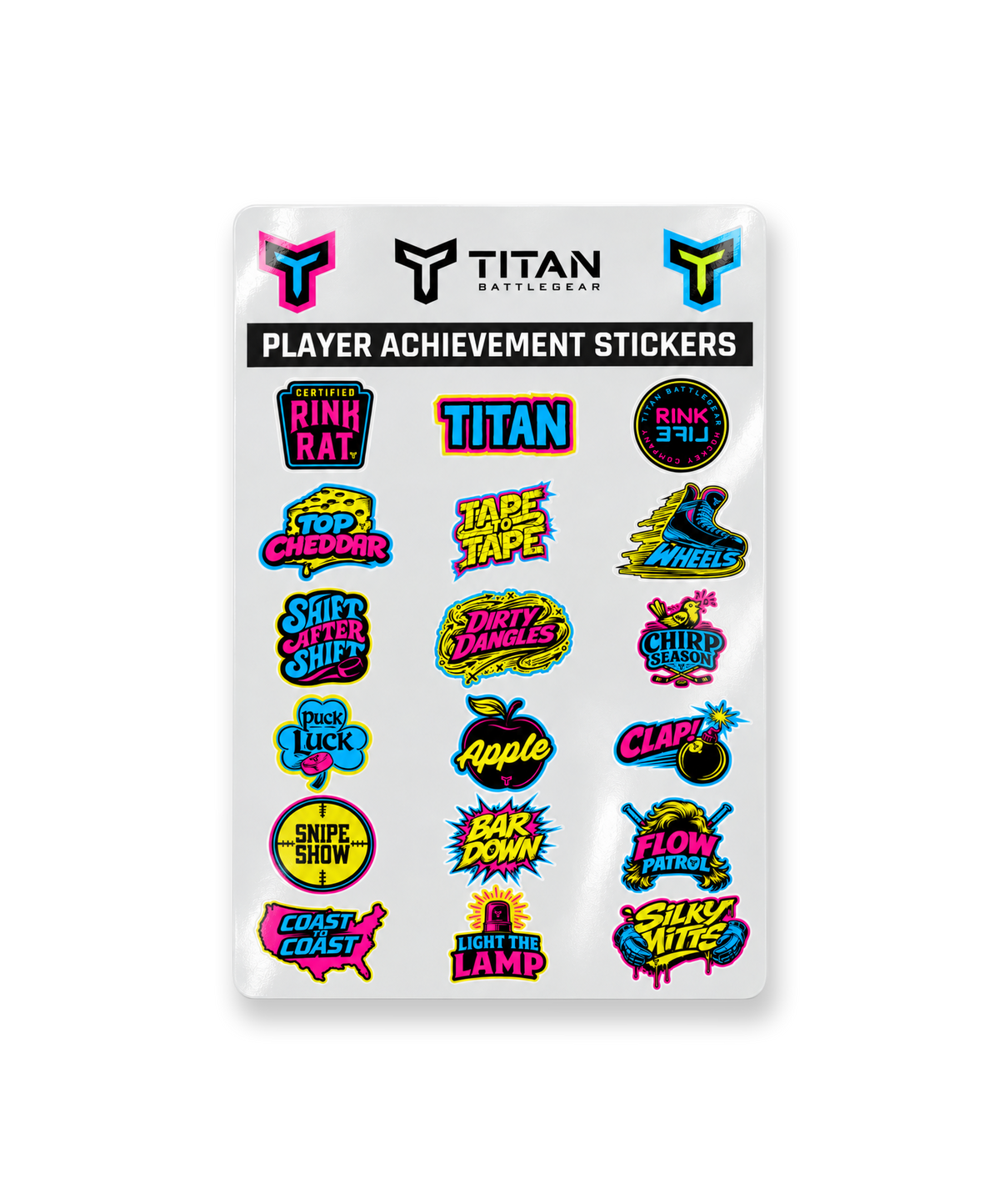 PLAYER ACHIEVEMENT HELMET STICKERS