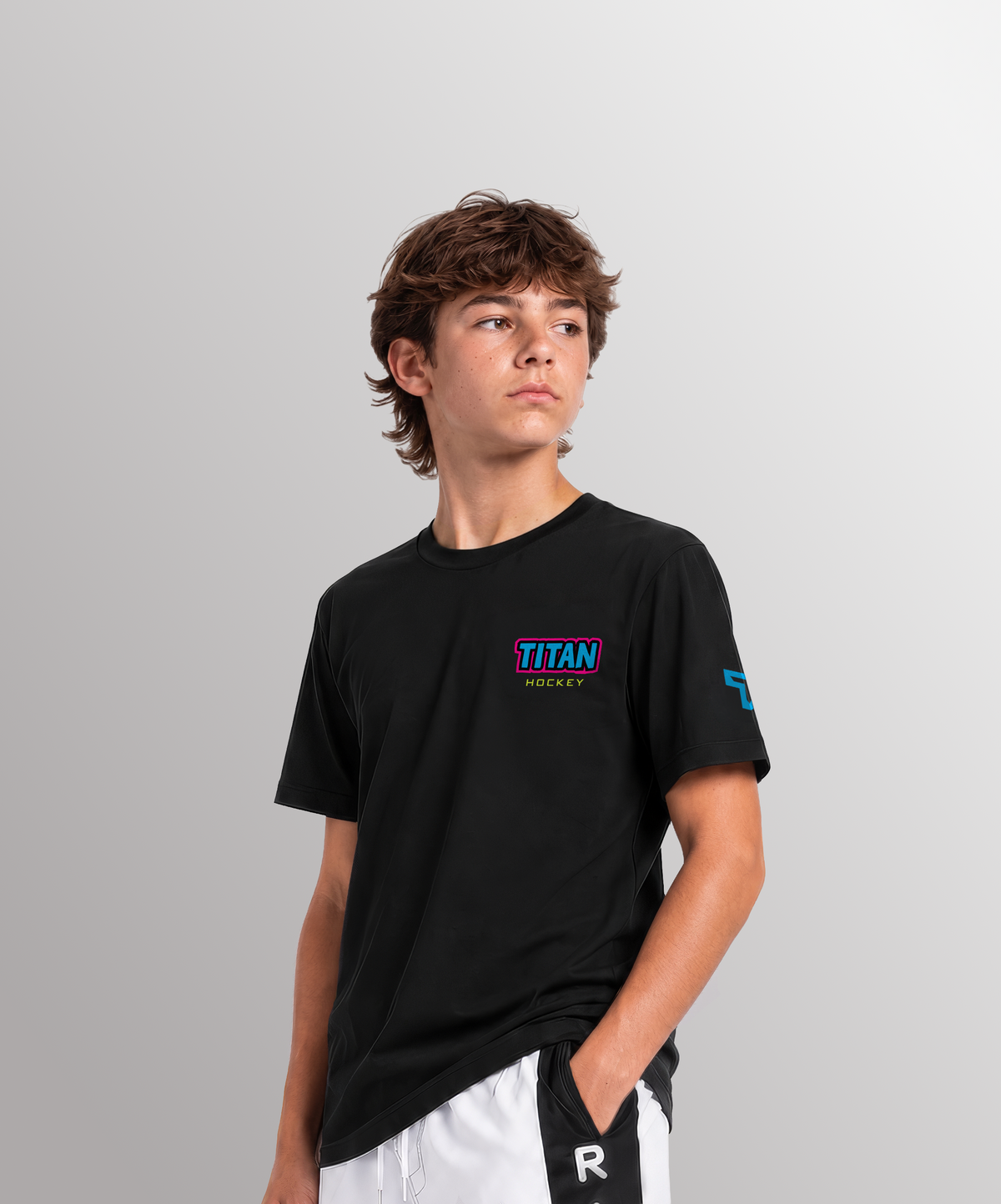 YTH STICKERPACK TEE - BLACK