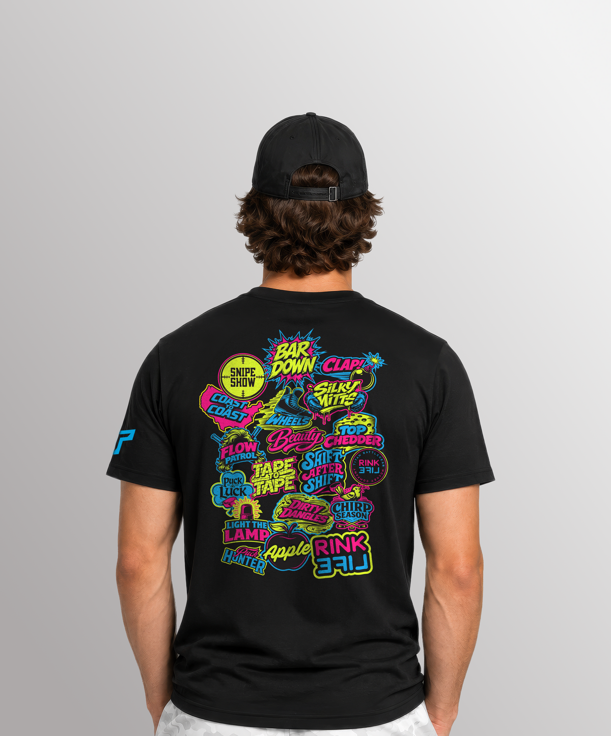 SR STICKERPACK TEE - BLACK