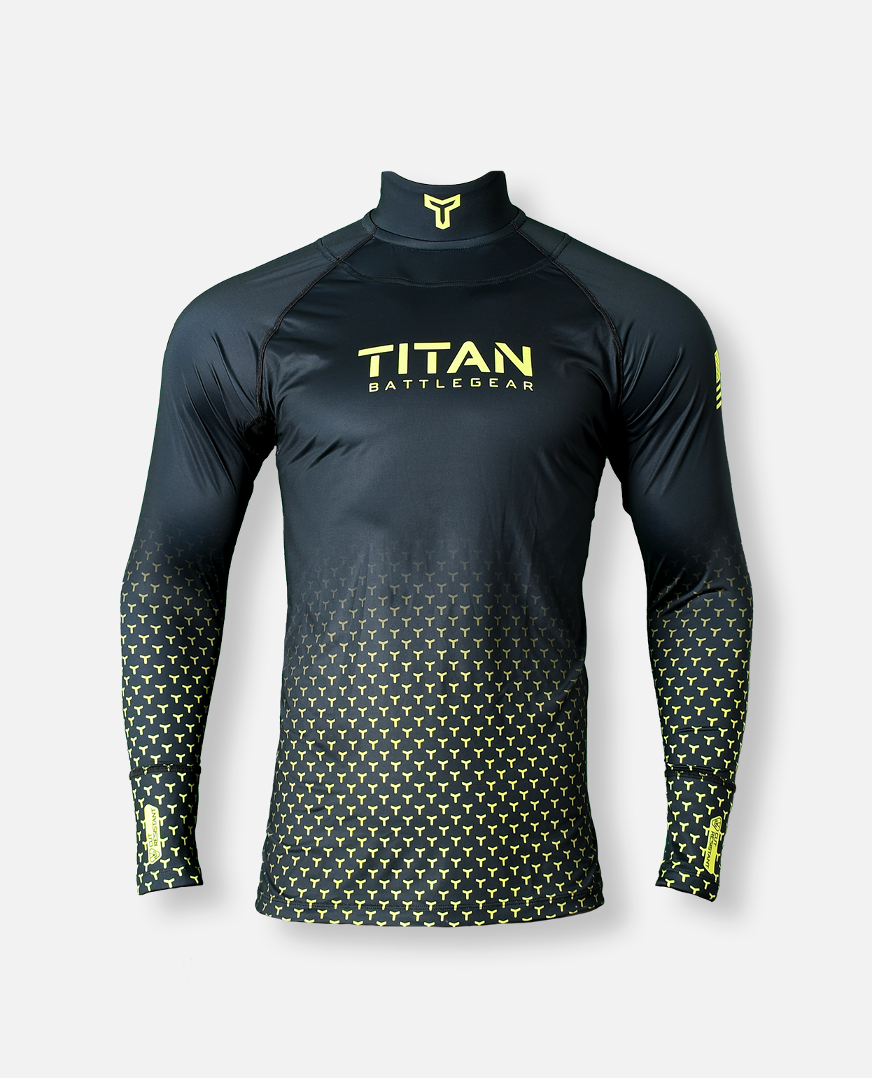 BG 2.0 LS NECK GUARD SHIRT - BLACK/FLASHPOINT