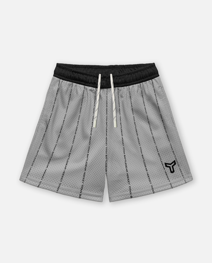 YTH Dryland Short - Gray/Black Pinstripes