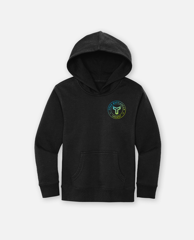 YTH PUCK FADE HOODIE - BLACK