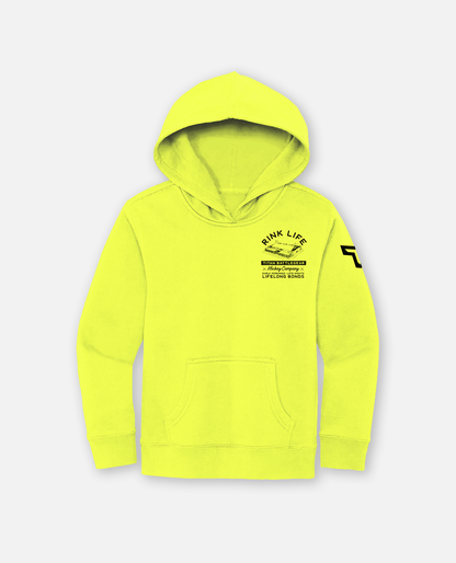 YTH Rink Life Rink Hoodie - Neon Yellow
