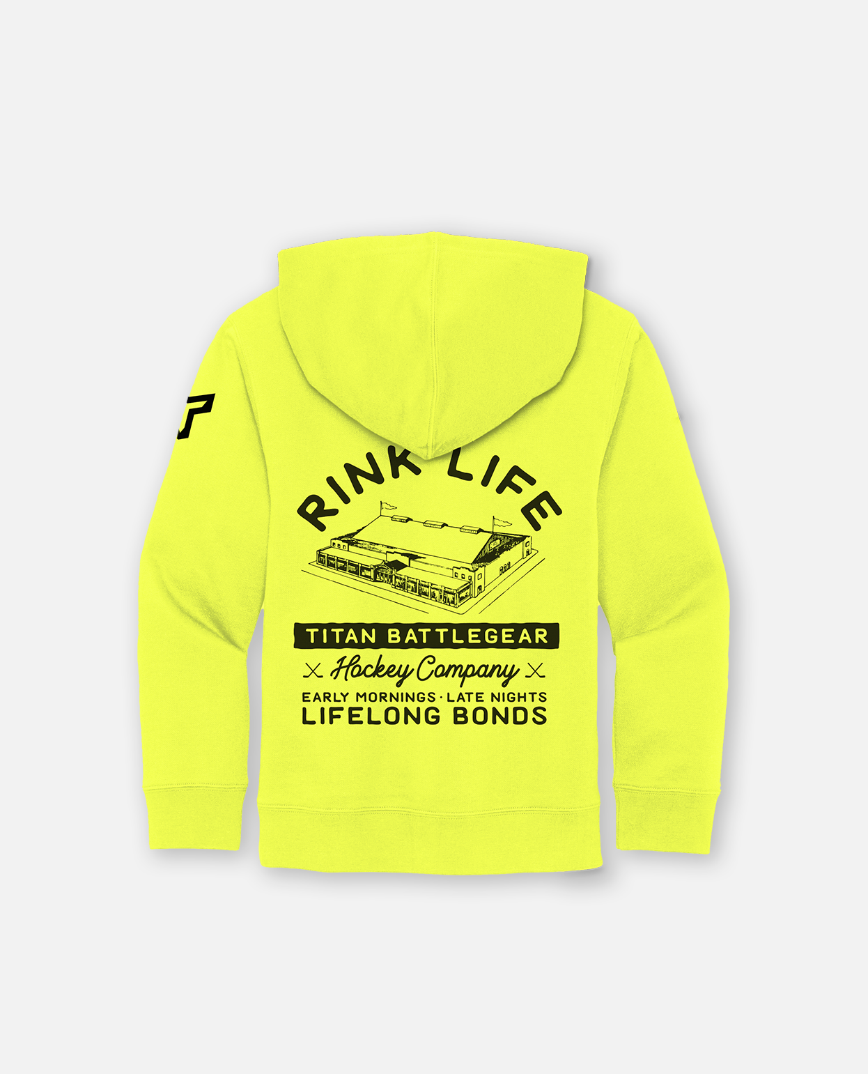 YTH Rink Life Rink Hoodie - Neon Yellow