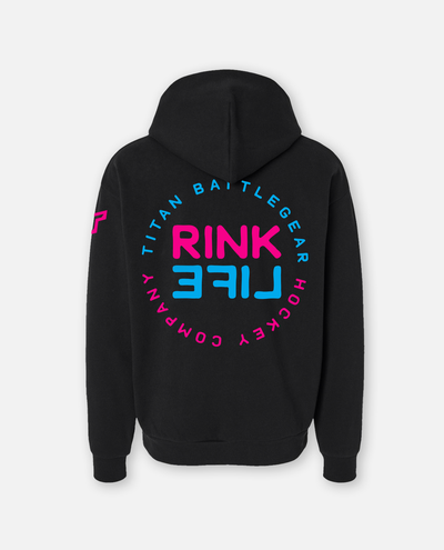 SR RL CIRCLE HOODIE - BLACK