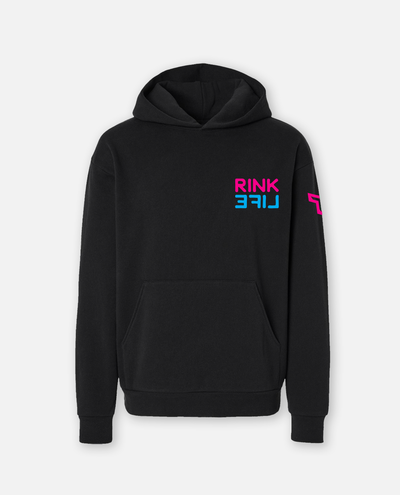 SR RL CIRCLE HOODIE - BLACK