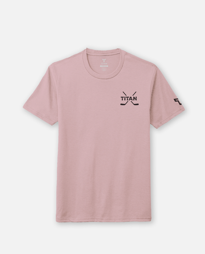 YTH Brand Loop Tee - Light Pink Heather