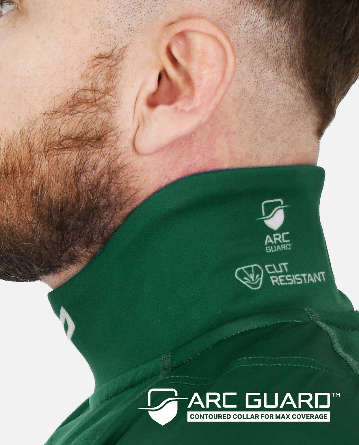 BG 2.0 LS NECK GUARD SHIRT - TEAM FOREST