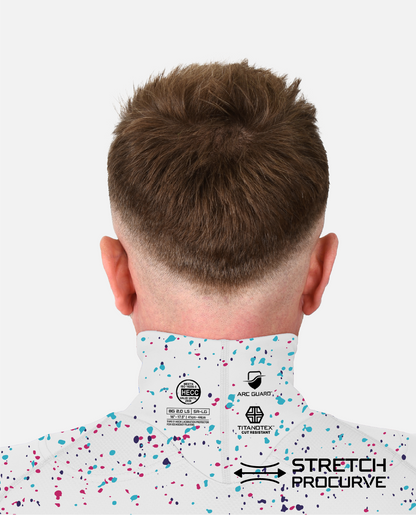 BG 2.0 LS NECK GUARD SHIRT - CANVAS SPLATTER