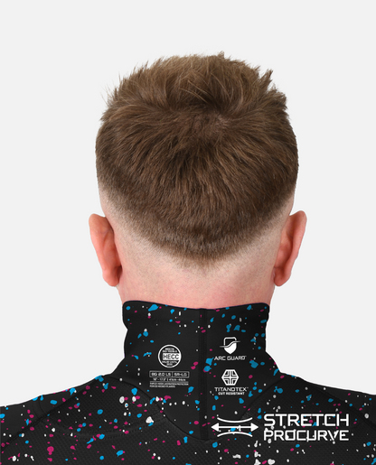 BG 2.0 LS NECK GUARD SHIRT - GALAXY SPLATTER