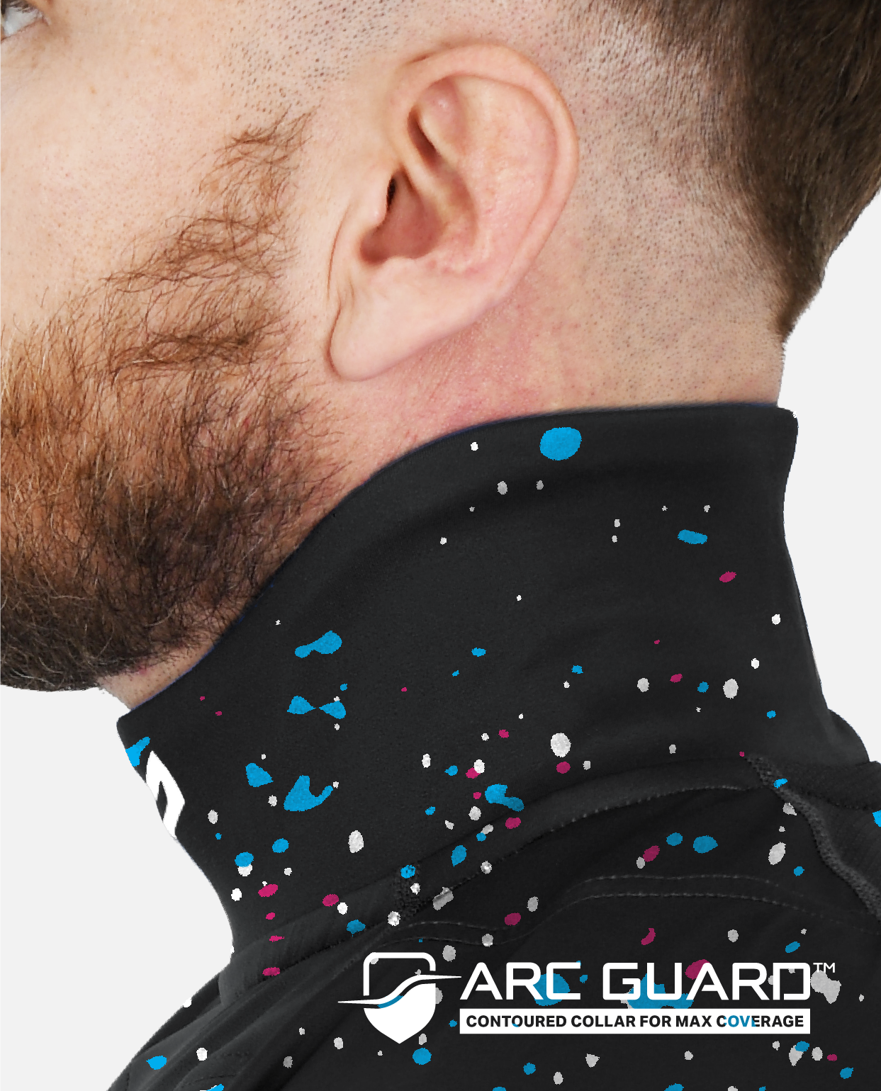 BG 2.0 LS NECK GUARD SHIRT - GALAXY SPLATTER