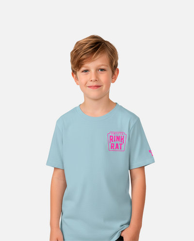 YTH RINK RAT TEE - ICE BLUE