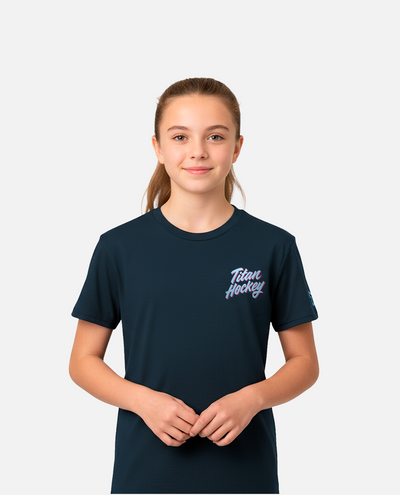 YTH Shift Tee - Navy Heather (DEFECT)