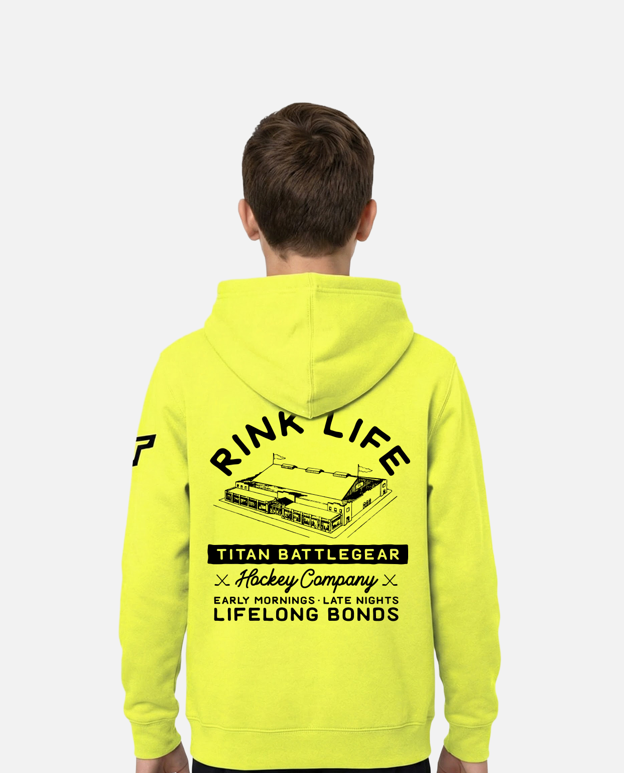 YTH Rink Life Rink Hoodie - Neon Yellow