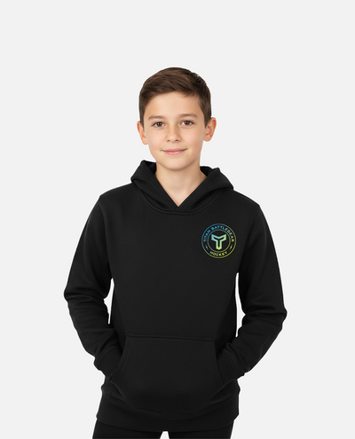 YTH PUCK FADE HOODIE - BLACK