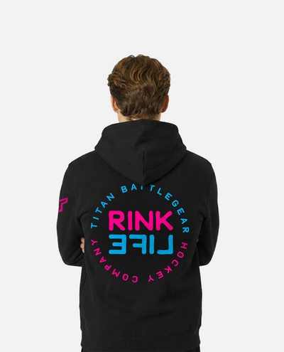 SR RL CIRCLE HOODIE - BLACK
