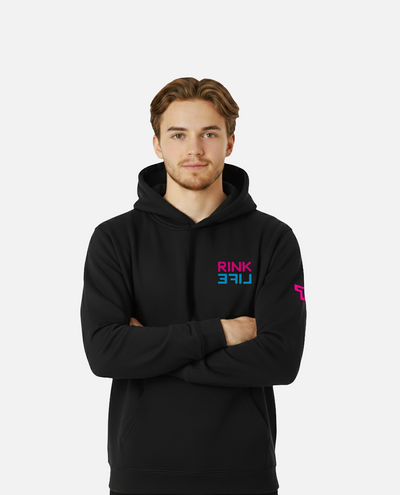 SR RL CIRCLE HOODIE - BLACK