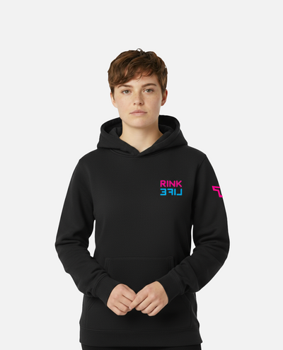SR RL CIRCLE HOODIE - BLACK