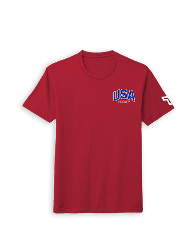 SR USA HOCKEY ARCH TEE - RED