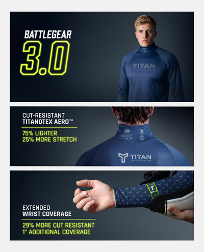 YTH CUT-RESISTANT BASELAYER 3.0 - NAVY