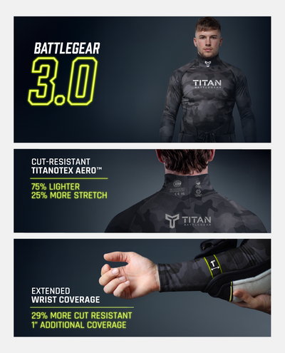 YTH CUT-RESISTANT BASELAYER 3.0 - BLACKOUT CAMO